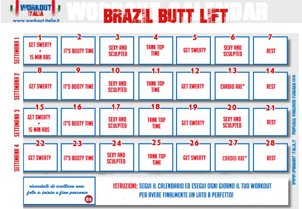 BRAZIL BUTT LIFT CARNIVALE - Workout-Italia